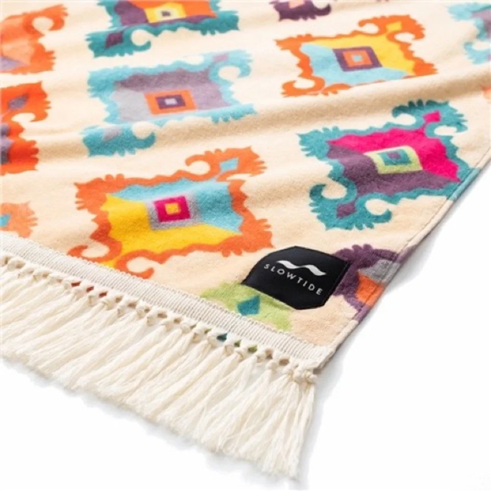 Free People-Slowtide Tassel Beach Towel- Itari